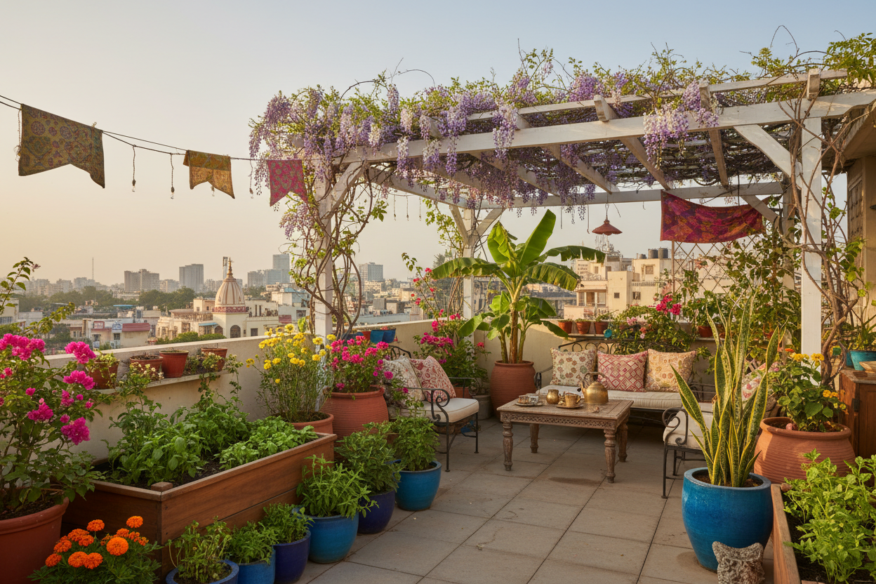 Terrace Garden Setup in India