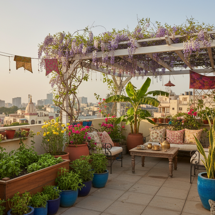 Terrace Garden Setup in India