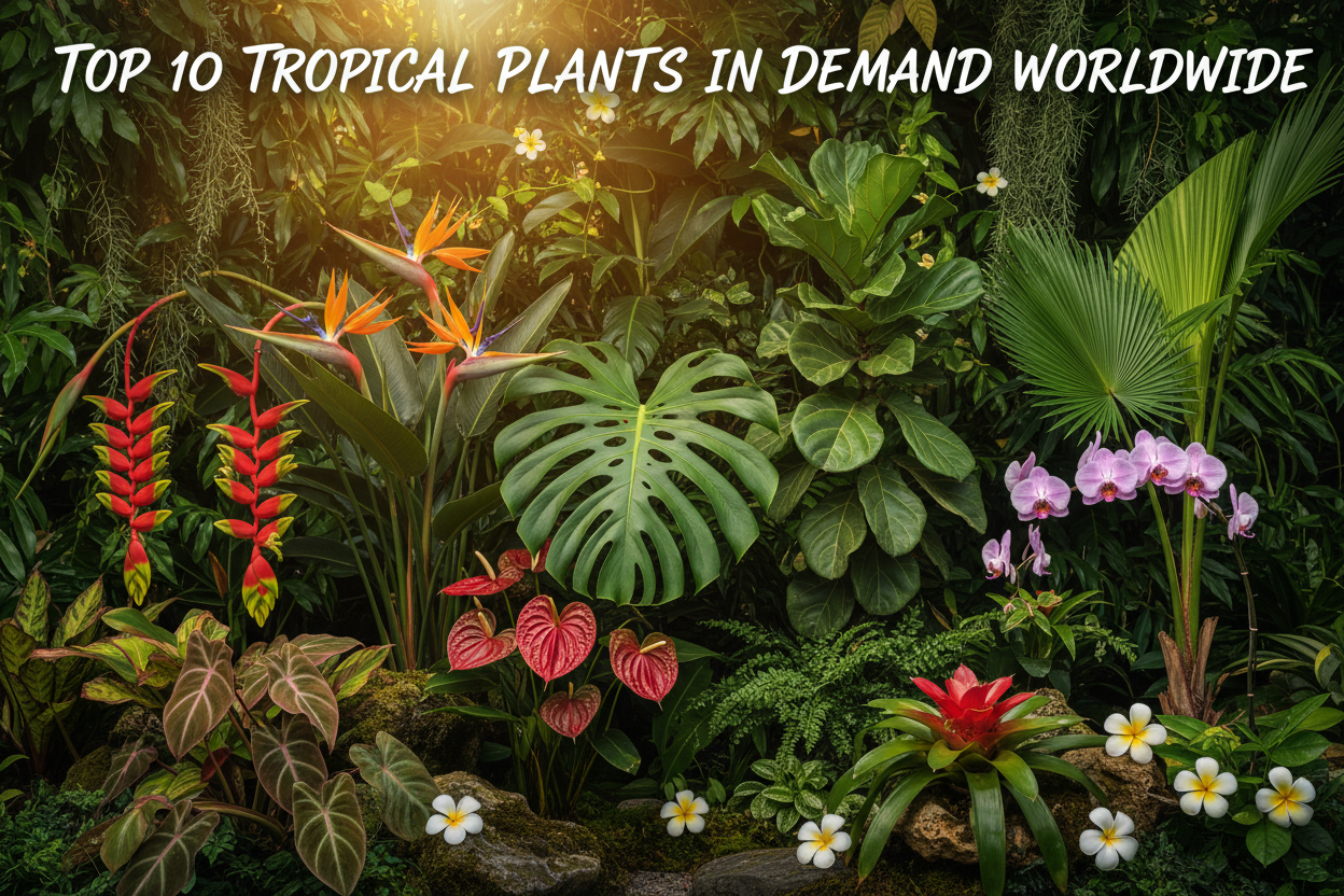 Top 10 Tropical Plants in Demand Worldwide