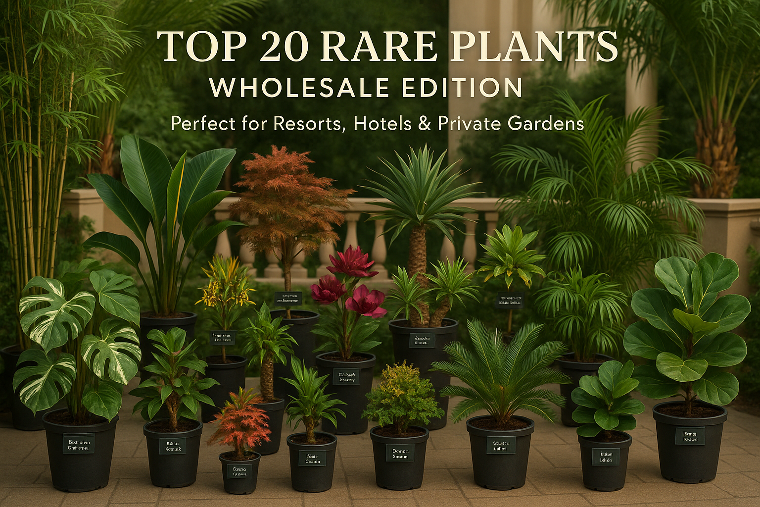 Top 20 Rare Plants for Resorts, Hotels & Private Gardens (Wholesale Edition)