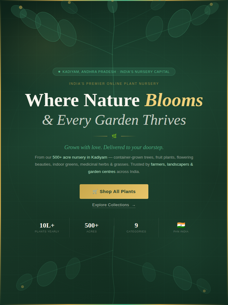 Mahindra Nursery Kadiyam – shop fruit plants, flowering plants, indoor plants and trees online India