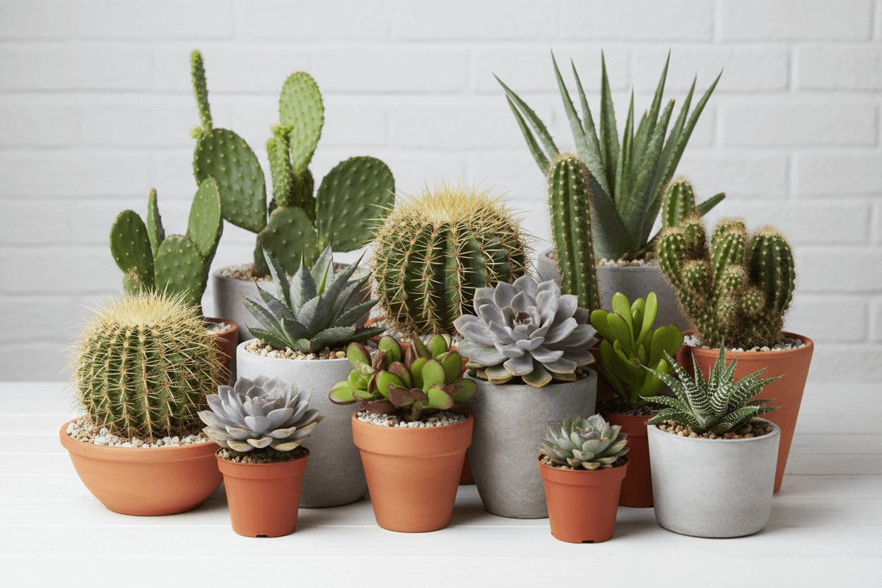 cacti and succulents collection